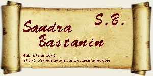 Sandra Baštanin vizit kartica
